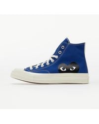 COMME DES GARÇONS PLAY - Converse x comme des garcons play chuck 70 hi blue quartz/ egret - Lyst