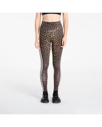 adidas Originals - Leggins Adidas Leopard 3-Stripes Legging - Lyst