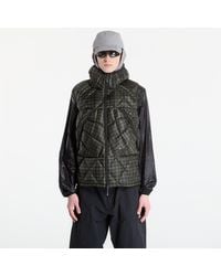 ROA - Jacket Nuna 600 Fill Power Printed Check Hooded Down Vest - Lyst