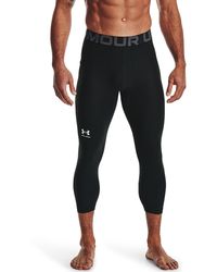 Under Armour - Heatgear Herenlegging ¾ Zwart Wit - Lyst