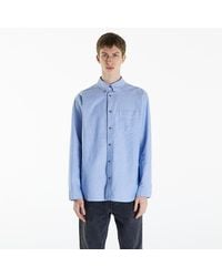 Nike - Hemd life oxford buttondown long sleeve shirt white/ game royal/ football grey xs - Lyst