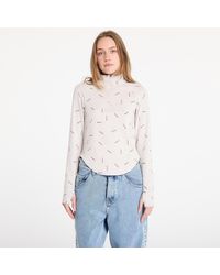 Nike - T-Shirt Sportswear Collection Logo Half-Zip Long-Sleeve Top Lt Orewood Brn/ Sepia/ Lt Orewood Brn - Lyst