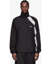 Y-3 - Jacket Raw Edge 3 Stripes Nylon Shell Jacket - Lyst