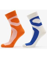 On Shoes - Liquid Logo Sock High 2-Pack Ivory/ Flame - Lyst