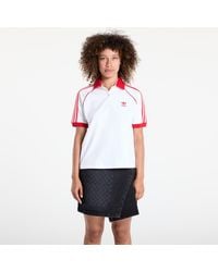 adidas Originals - T-Shirt Adidas Sst Adicolor Short Sleeve Polo/ Better Scarlet - Lyst