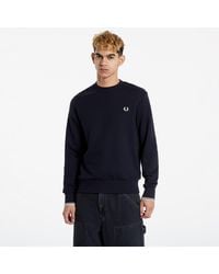 Fred Perry - Crewneck Sweatshirt Navy - Lyst