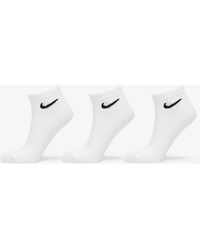 Nike Everyday Lightweight Ankle Socks 3-Pack White - Weiß