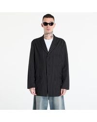 Y-3 - Jacket Pinstripe Refined Wool Chore Coat - Lyst