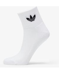 adidas Originals Adidas Mid Ankle Socks White - Weiß