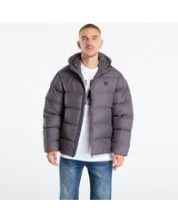adidas Originals - Veste adidas tonal hooded puffer jacket grey strata/ print l - Lyst
