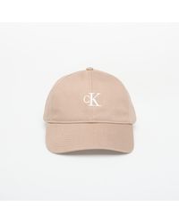 Calvin Klein - Mütze Monogram Embroidery Baseball Cap Desert Taupe/ Contrast Logo - Lyst