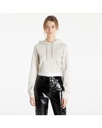 Calvin Klein - Jeans Contrast Tape Milano Hoodie Eggshell - Lyst