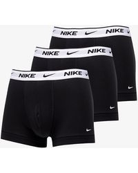 Nike - Everyday Cotton Stretch Trunk 3-Pack Black/ White - Lyst