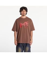 A Bathing Ape - T-Shirt Floral Solid Camo Bape Sta Logo Relaxed Fit Short Sleeve Tee - Lyst