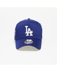 KTZ - Los Angeles Dodgers World Series Patch 9forty E-frame Adjustable Cap Dark Royal - Lyst