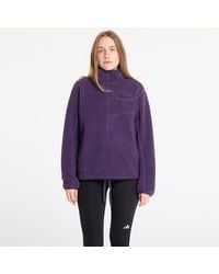 adidas Originals - Sweatshirt Adidas Terrex Xploric High Pile Fleece Pullover Sweatshirt Aurora Plum/ Semi Flash Aqua - Lyst