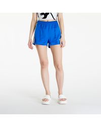 adidas Originals + Sporty & Rich Pinstriped Recycled-satin Shorts in Blue