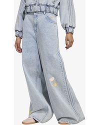 adidas Originals - Jeans Adidas X Care Bears Care Bear High Rise Wide Leg Denim Pant - Lyst