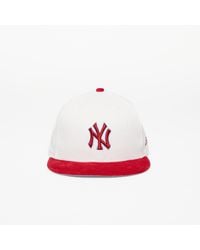 KTZ - New York Yankees Cord 59fifty Fitted Cap Off White/ Red - Lyst