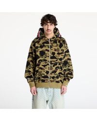 A Bathing Ape - Sweatshirt 1St Camo Jacquard Shark Relaxed Fit Full Zip Hoodie - Lyst