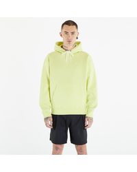 Nike - Sweatshirt solo swoosh fleece pullover hoodie luminous green/ white s - Lyst