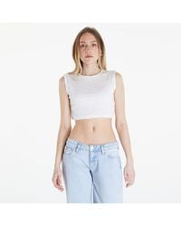 Calvin Klein - Jeans Aop Cropped Tank Top - Lyst