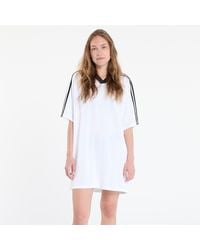 adidas Originals - Adidas adicolor football jacquard oversize dress white/ black l - Lyst