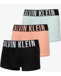 Calvin Klein - Intense Power Cotton Stretch Trunk 3-Pack Papaya Punch/ Moonlight Jade - Lyst