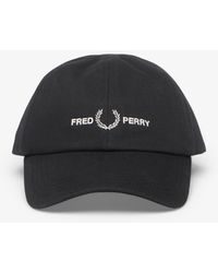 Fred Perry - Mütze Flp Twill Cap/ Snow - Lyst