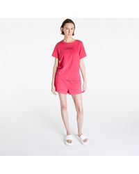 Calvin Klein Reimagined Her Lw S/S Short Set Pink Splendor