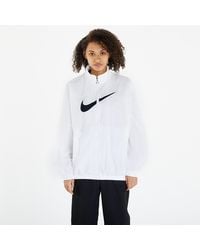 Nike - Nsw essential woven jacket hbr white/ black - Lyst