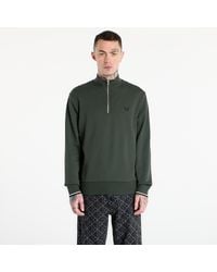 Fred Perry - Sweatshirt Half Zip Sweatshirt Court/ Snow - Lyst