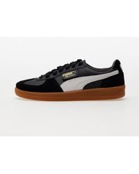 PUMA - Black Palermo Leather Sneakers - Lyst