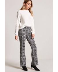 forever 21 plaid flare pants