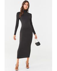 Forever 21 Turtleneck Midi Dress , Black