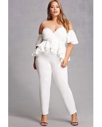 womens peplum jumpsuit