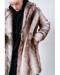 Forever 21 Faux Fur Open-front Co - Brown