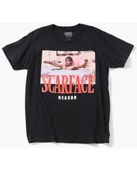 Forever 21 Men Scarface Graphic Crew Neck Tee - Black