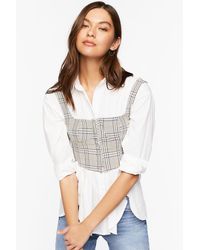 plaid pinafore dress forever 21