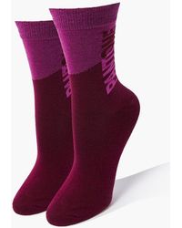 Forever 21 Women Pantone Crew Socks - Purple