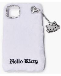 Forever 21 Women Plush Hello Kitty Case For Iphone 11 - White