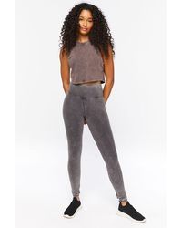 Forever 21 Active Mesh Capri Leggings 