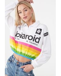 Forever 21 Active Polaroid Graphic Pullover , White/multi