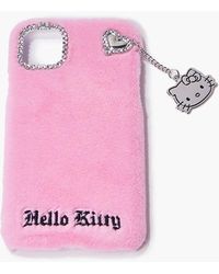 Forever 21 Women Plush Hello Kitty Case For Iphone 11 - Pink