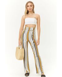 striped suspender pants
