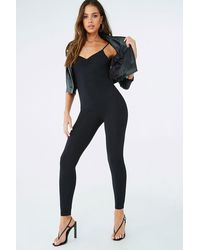 Forever 21 Ruched Cami Jumpsuit , Black