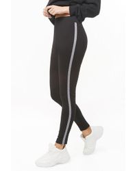 checkered stripe leggings