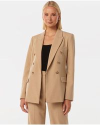 Forever New - Immie Double-Breasted Blazer Jacket - Lyst