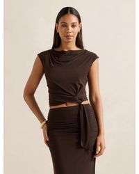 Forever New - Jazelle Hardware Drape Detail Top - Lyst
