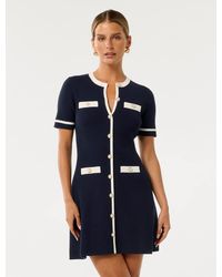 Forever New - Kerry Petite Contrast Knit Mini Dress - Lyst